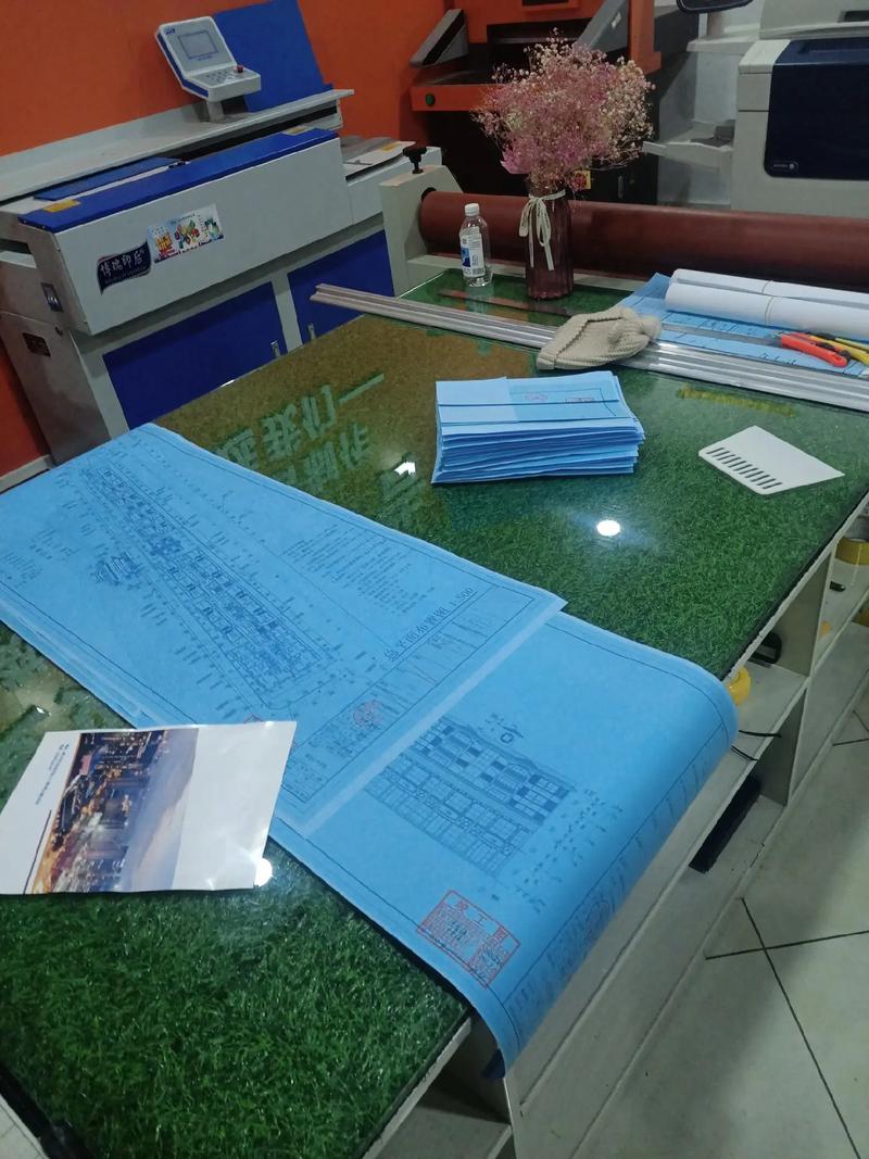 新年第一单！蓝图红章彩图，专业图文快印与设计服务